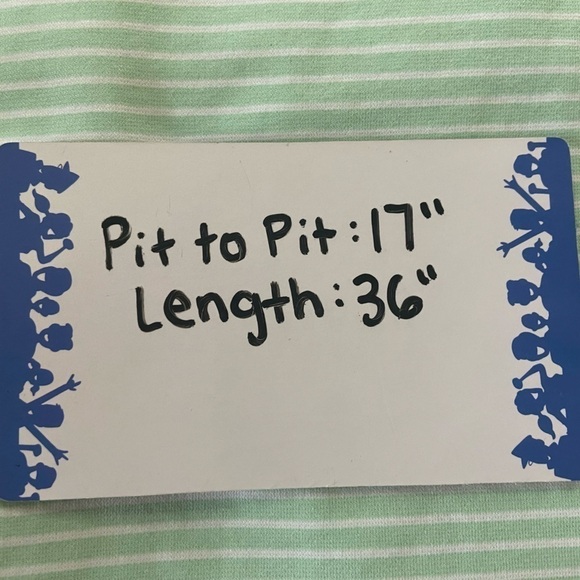 Sara Campbell Mint Green White Stripe Classic Scalloped Sleeveless Mini Dress XS - Picture 10 of 10